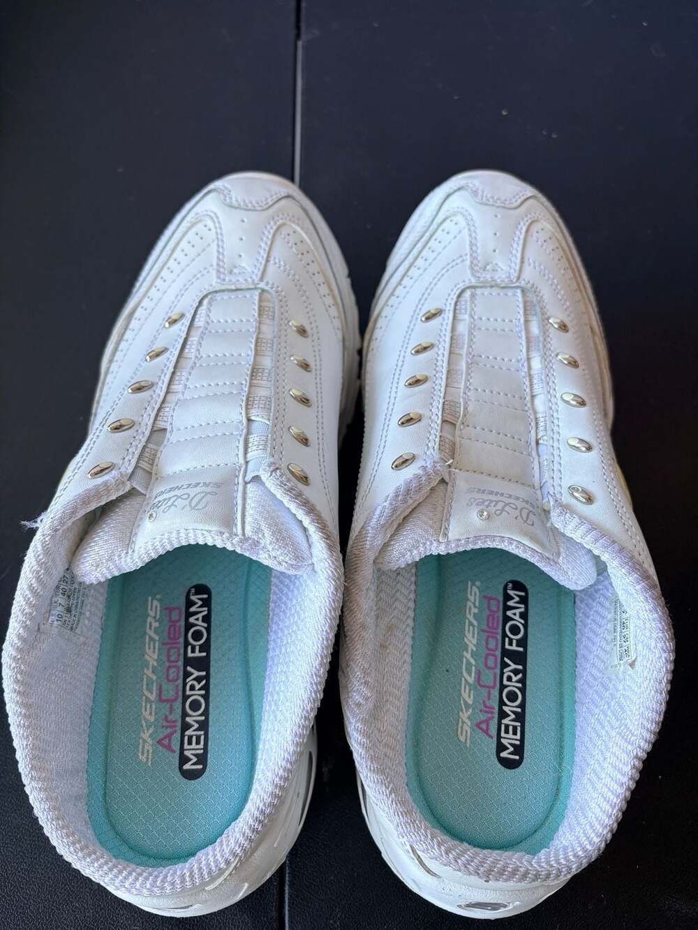 Skechers D'Lites Bright Sky Size 10 White Sneakers